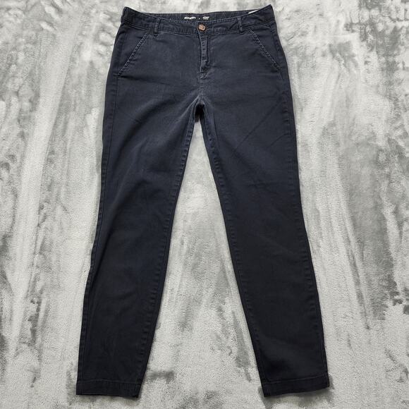 Old Navy Pants Womens 8 Black Skinny Ankle Uniform Pant Stretch Cotton Office - Picture 1 of 11